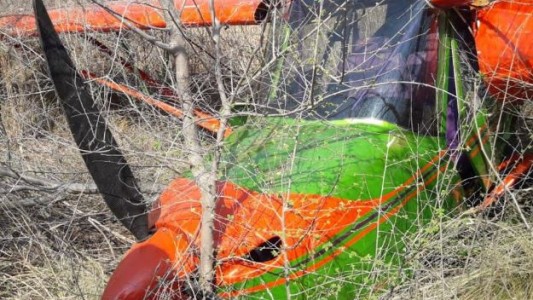 Una avioneta aterrizó de emergencia en un campo de Alta Gracia