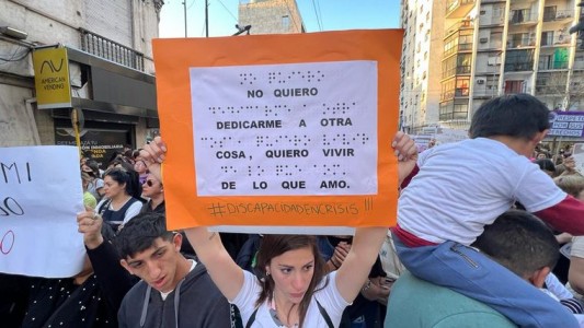 Nueva marcha de prestadores de discapacidad en Córdoba