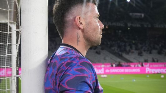 Guido Herrera en la previa del viaje a la casa del puntero en Tucumán