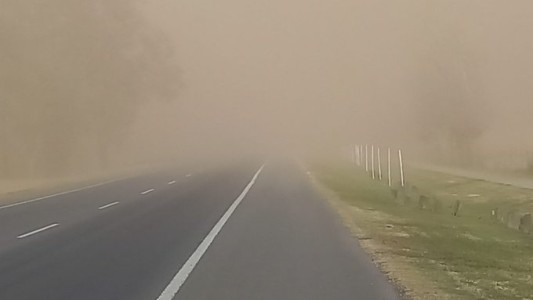 Corte de rutas por fuertes vientos en la provincia