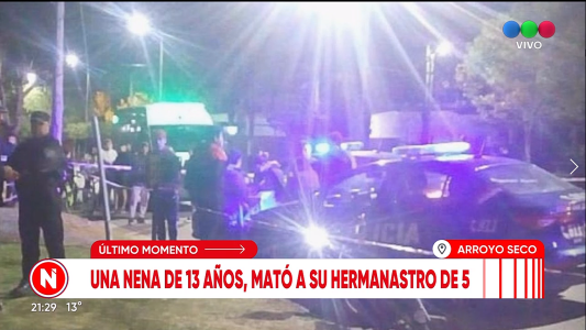Horror en Arroyo Seco: acusan a nena de 13 años de matar a su hermanastro de 5