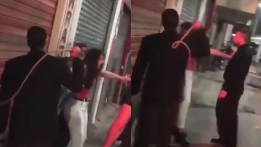 Video: Patovicas de un boliche de Tucumán atacaron a latigazos a una pareja de jóvenes
