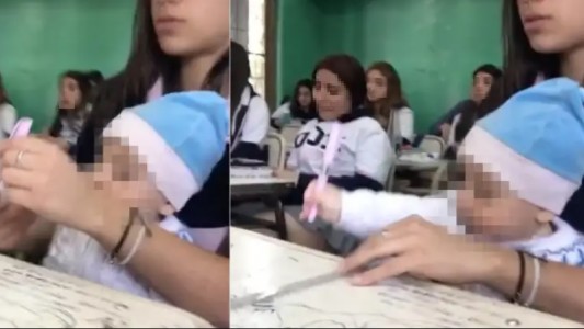 "Bebé promo": no tenía con quien dejar al hijo, lo llevó a la escuela y se volvió el más popular de la clase
