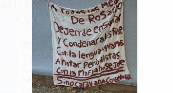 Amenaza a la prensa: Dejan cartel con advertencia mafiosa en Telefe Rosario