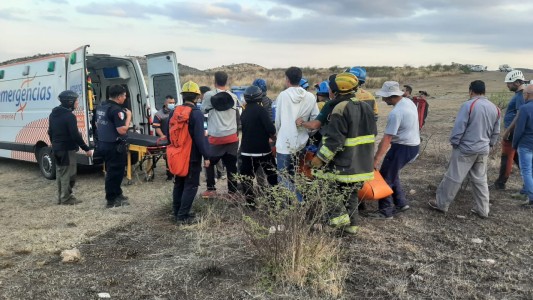 Un hombre de 51 años tuvo que ser rescatado tras caer de un parapente