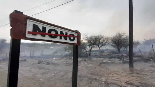 Una casa quemada y varios evacuados en Traslasierras por los incendios