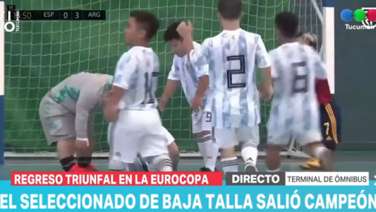Un tucumano se consagró campeón de la Eurocopa con el Seleccionado Argentino de talla baja