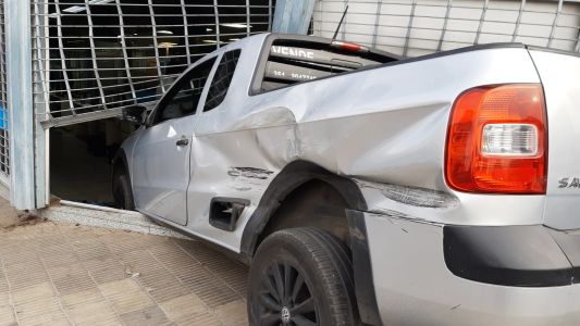 Terminó dentro de ANSES tras un choque