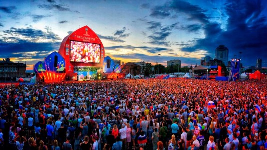 Si no tenes entradas para los estadios podes ir al FIFA Fan Festival