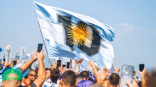 El primer banderazo 100% argento en Qatar