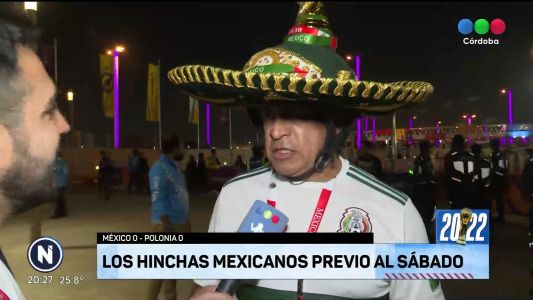 La afición mexicana confiada en la previa del partido ante Argentina