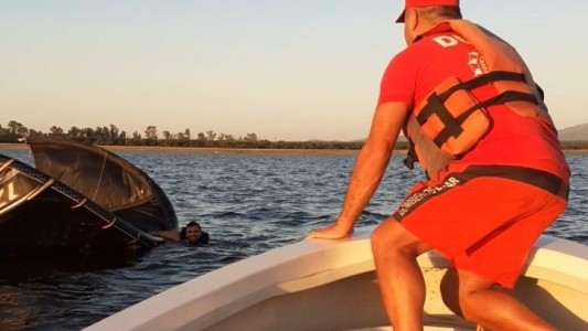 Hacía Kitesurf y tuvo que ser rescatado porque se fue el viento