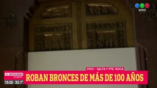 No se salva ni Dios: robaron placas de bronce en una iglesia en pleno centro
