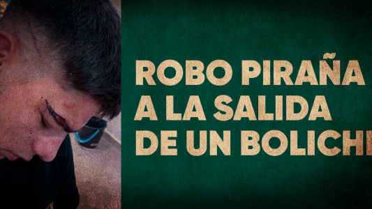 Robo piraña: a patadas lo agarraron a la salida de un boliche