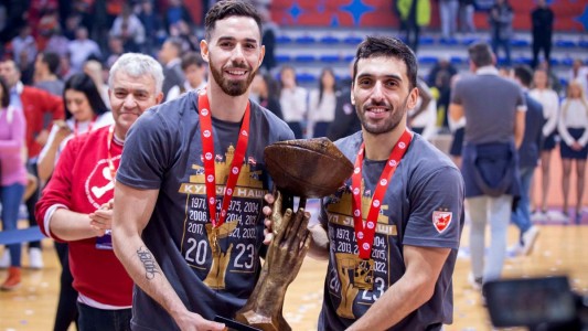 Facundo Campazzo y Luca Vildoza, campeones en Serbia