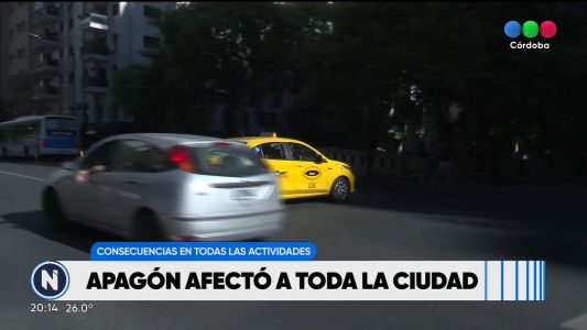 Apagón afectó a toda la ciudad de Córdoba