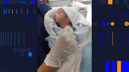 La beba abandonada se encuentra en buen estado de salud