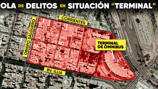 La zona de la Terminal de Ómnibus, blanco de una ola de delitos violentos