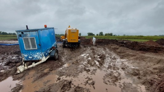 La reparación del caño roto se demora por las condiciones climáticas