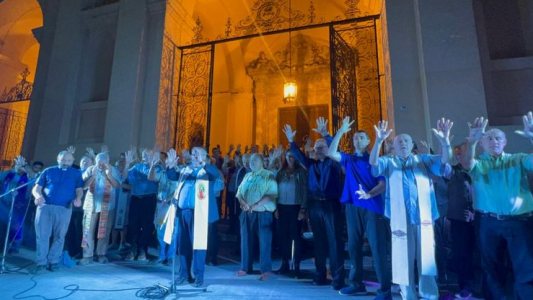Marcha de la Iglesia Católica para decir basta a la droga y la delincuencia