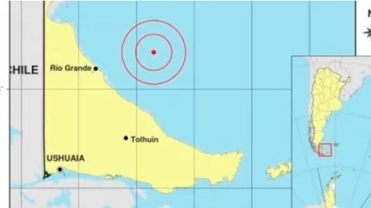 Un sismo de magnitud 4,3 en el Mar Argentino se sintió en Tierra del Fuego