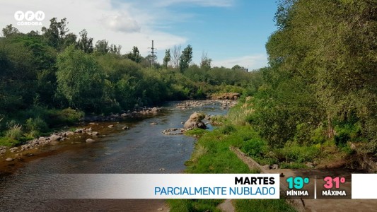 El clima para Córdoba se presenta cálido y con algo de nubes, para el miércoles cambio de tiempo