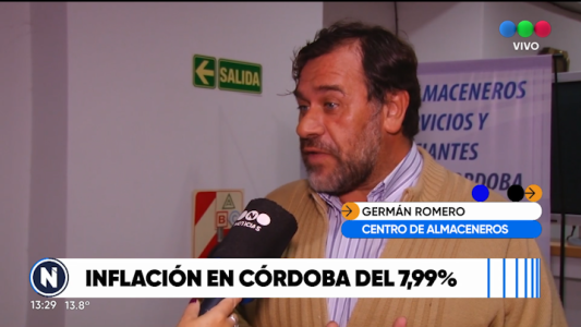 Carne, lácteos y huevos, impulsores de la inflación de marzo que rozó el 8% en Córdoba