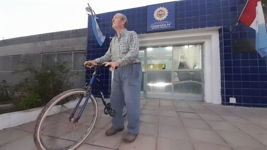 Luego de dos días, Carlos recuperó la bicicleta