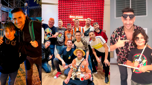 Pequeños bateristas al ritmo de Los Caligaris