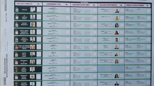 Presentaron la boleta única de cara a las elecciones del 25 de junio