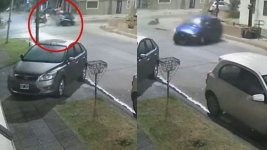 Video: manejaba a alta velocidad y atropelló y mató a un delivery
