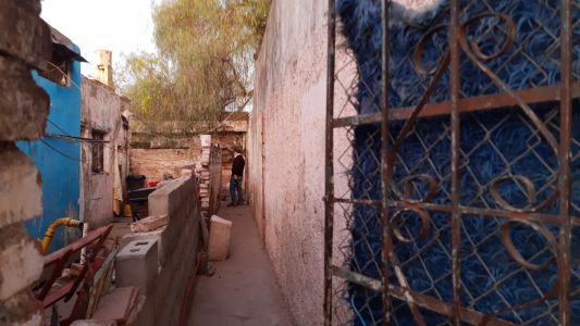 Una mujer en dramático estado de abandono