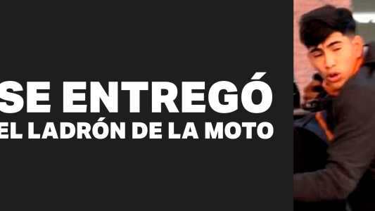 Se entregó el motochoro del robo filmado