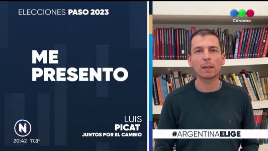 Las propuestas para votar el próximo domingo en Córdoba con el candidato Luis Picat en Telefe Noticias