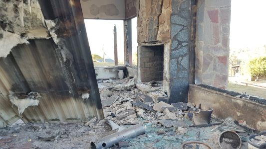 Yacanto tierra desolada por los incendios