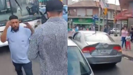 Pelea callejera entre un colectivero y un automovilista: les suspendieron la licencia