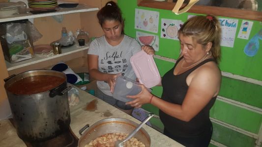 La lucha en un comedor contra el hambre y la inflación