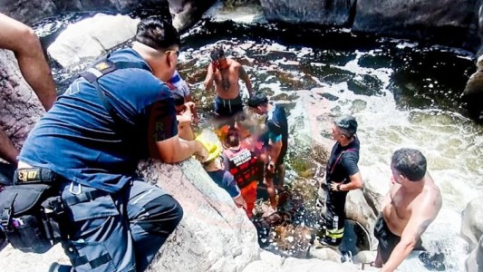 Tragedia en Mina Clavero: turista de Zárate falleció ahogado en balneario Los Elefantes