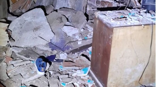 San Vicente: se derrumbó el techo de una pensión y dos niños resultaron heridos