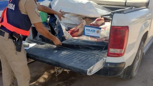La policía decomisó 160 kilos de carne faenada de manera ilegal en Córdoba