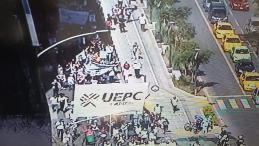 Complicaciones en el centro de la ciudad por una manifestación de UEPC