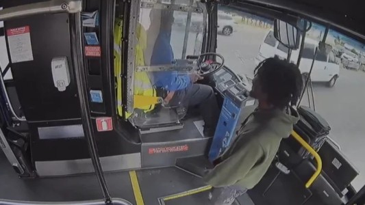 A las trompadas arriba del colectivo