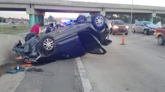 Choque mútiple en Circunvalación: un solo herido