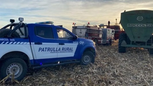 Monte Leña: un hombre murió al quedar atrapado en una máquina cosechadora