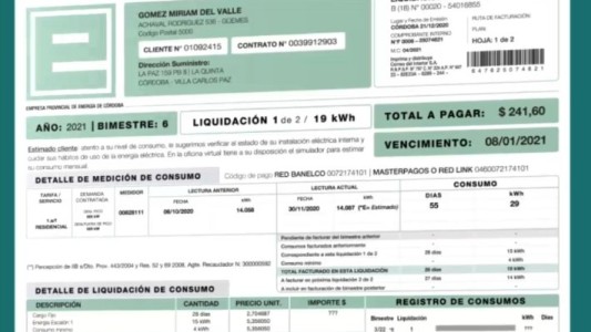 Resolución 77: Epec podrá aumentar la tarifa todos los meses en base a su propio índice y sin autorización previa