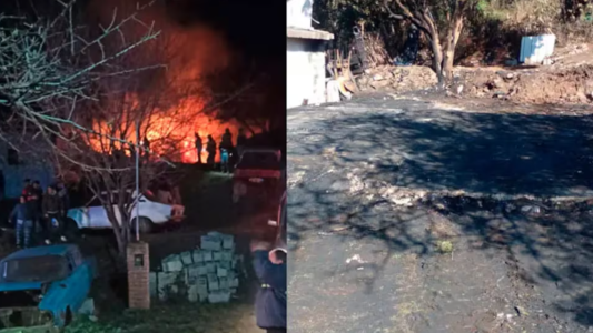 Su casa fue destruida por un incendio y los vecinos realizan una campaña solidaria