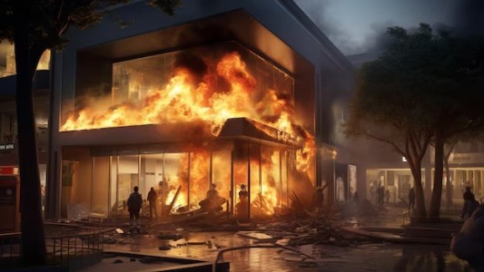 Casi tragedia: una vivienda se incendió en Córdoba con dos menores dentro