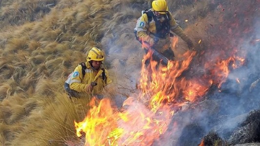 Bomberos de siete cuarteles combaten un incendio en la zona de La Calera