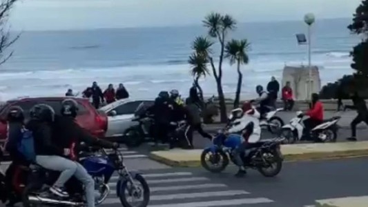 Violento ataque piraña de motochorros a una pareja en Mar del Plata