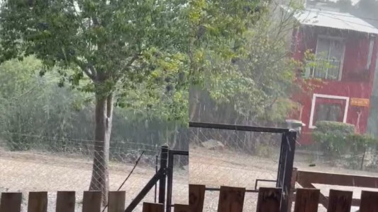 Video: inesperada lluvia en Villa Ciudad Parque